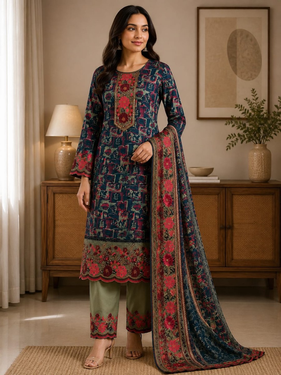 Sublimation Printed & Embroidered 3-Piece Suit